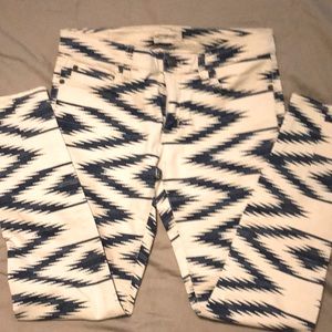 Denim & Supply, Ralph Lauren, size 29 with blue and white print